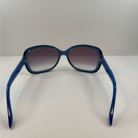 MARC JACOBS MMJ 370/S CLZ JJ 58•16•125 MARC JACOBS Blue Oversized Sunglasses - Picture 6 of 16